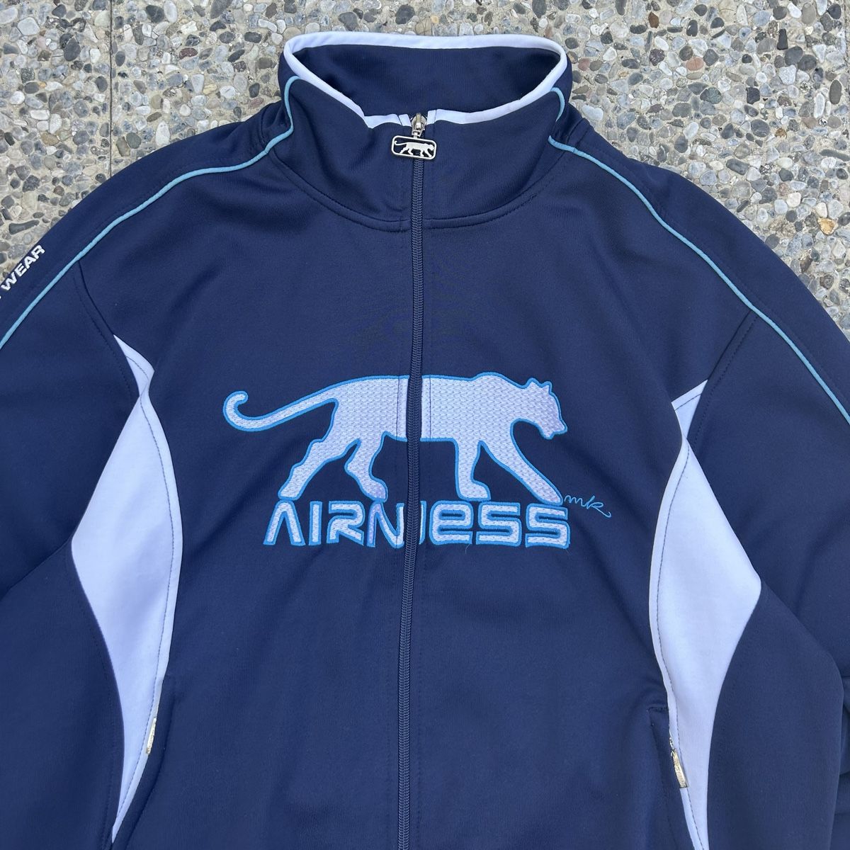 Giacche: Vintage Airness blue embroiedered jacket – Usato da brent venduto da fukusapes 1