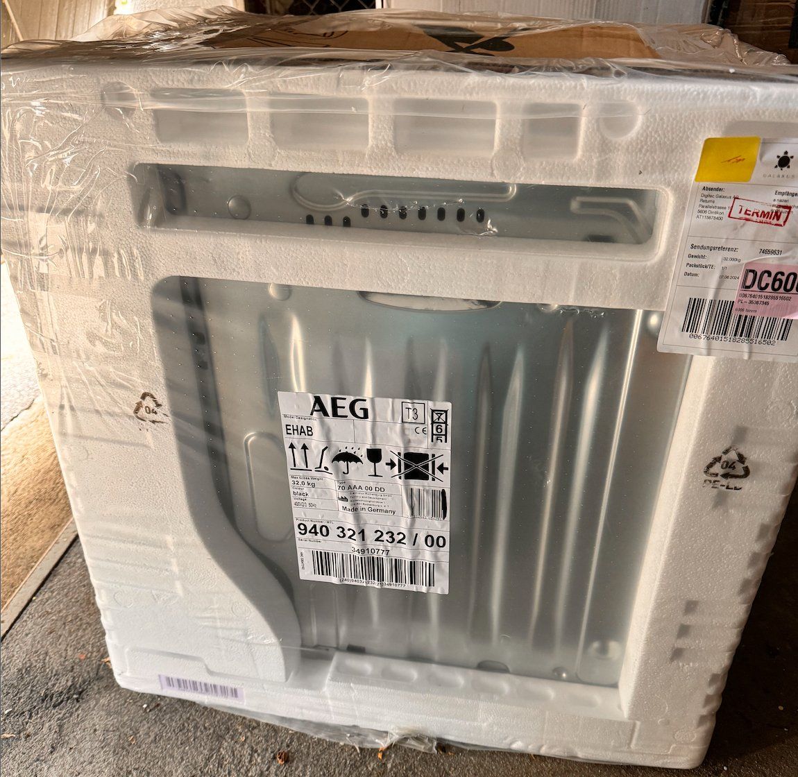 AEG Backöfen: AEG Backofen Einbau AEG EHAB; 940 321 232 – Neu und originalverpackt aus luzern von ARNI. 1