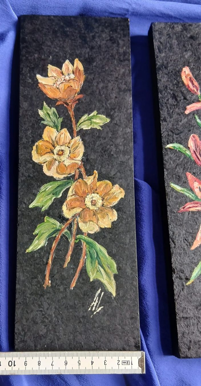 Foto & Immagini: Blumenbilder handgemalte 60er 70er Jahre – Usato da Opfikon venduto da rus_x8fg 3
