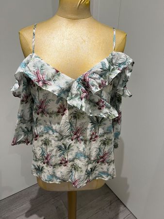 Nile - Blouse romantique coton et soie - M
