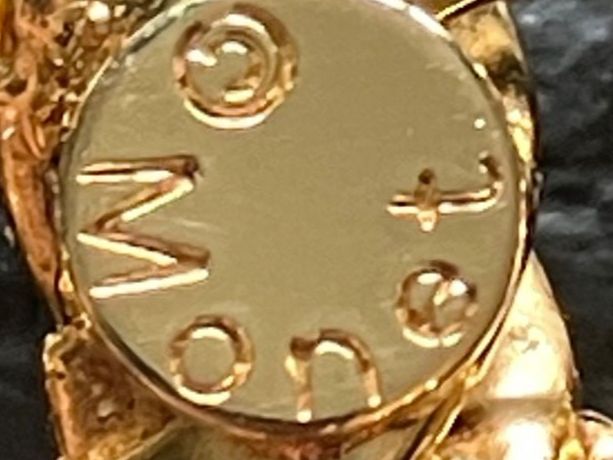 Spille & Fermagli: Broche vintage MONET chaîne dorée élégante – Usato da Peseux venduto da CharmeCommerce 3