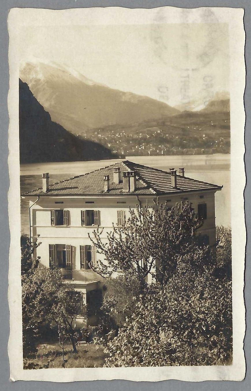 Cartoline postali: 1929, BISSONE, PENSIONE POZZI – Usato da Pura venduto da ulisse1957