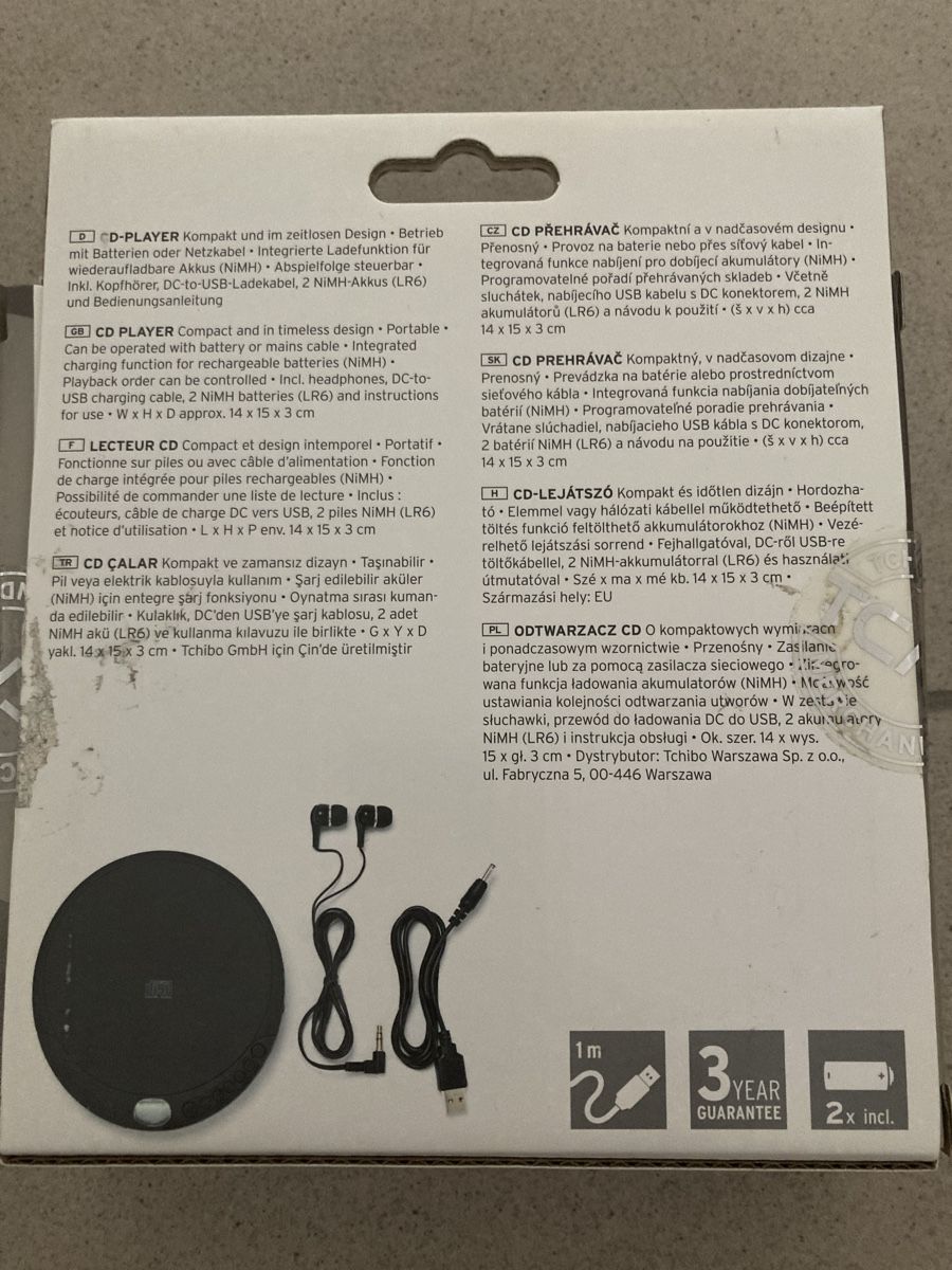 Lettore multimediale portatile: CD-Player Tragbar 14x15x3cm Neuwertig – Nuovo e nell'imballaggio originale da Otelfingen venduto da pat_8jmb 3