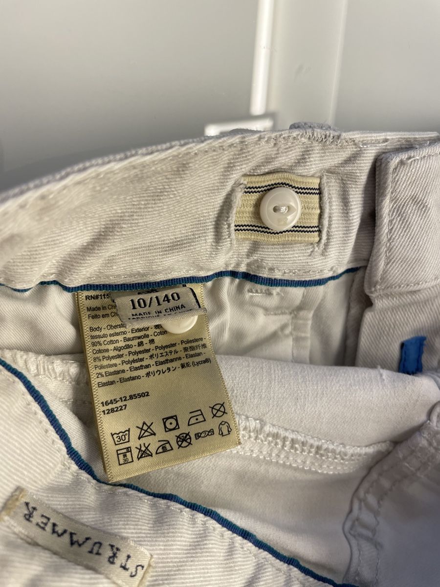 Pantaloni: Scotch&Soda Kinder Sommer-Hose hellgrau Gr. 140 – Usato da Berg TG venduto da Gianeja 4