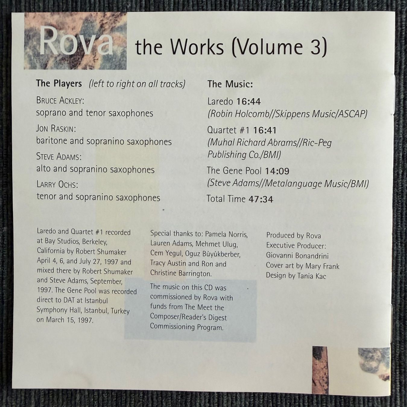 CDs: Rova - The Works (Volume 3) (CD) BlackSaint – D'occasion à Zug par Mirare9 1