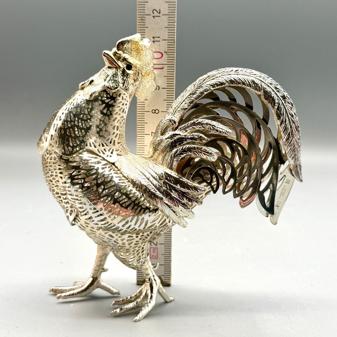 Christofle Figuren: Hahn Figur Christofle Versilbert – Gebraucht aus Ueberstorf von Brocandi 4