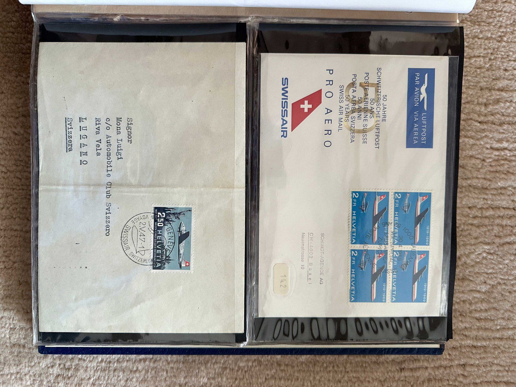 Tutti i francobolli: 14 Sonderbriefe – Usato da Cadro venduto da whale1958 1