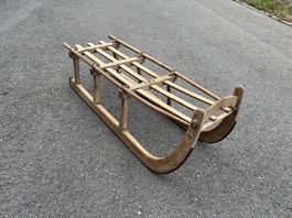 Antiker Holzschlitten 