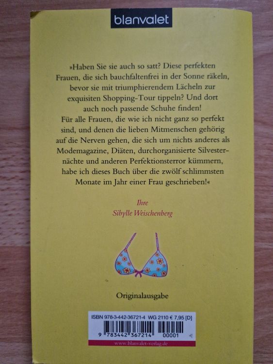 Sibylle Weischenberg Ich hasse den Sommer Frauenroman Kaufen auf Ricardo