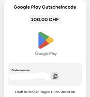 Gutscheine von Google Play im Wert von 125Fr.!