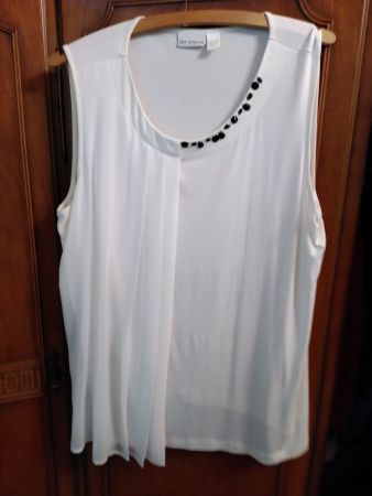 Sommerliches Top von Amy Vermont, Weiss, Gr. 50/52