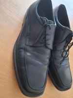 Herrenschuhe Geox schwarz Leder, gebraucht guter Zustand, 43
