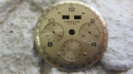 Zifferblatt Neu ORATOR Extra, Valjoux Cal. 72c 50erj.