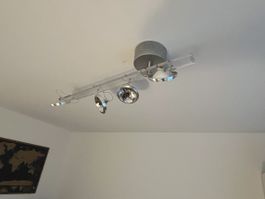 Designer-Deckenlampe mit 4 Spots 