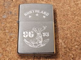 Zippo 1997 Northland cerf gravé - défectueux