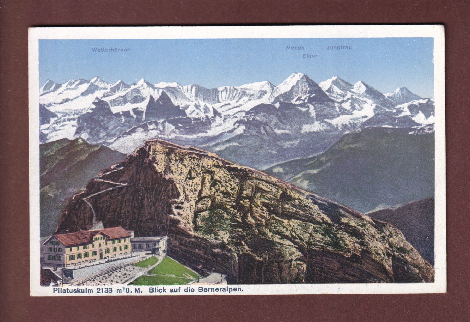 Cartes postales: PILATUS-KULM - Berneralpen – D'occasion à Pully par nicecards-shop
