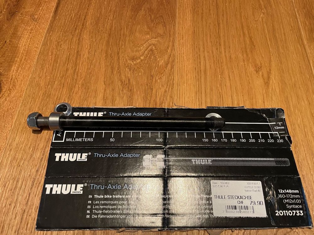 Thule FastRide Achsadapter – Universell Für 9–15 Mm Steckachsen, Schwarz, Einfach Zu Beladen