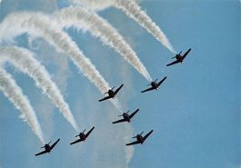 Kunstflugstaffel in Formation um 1975
