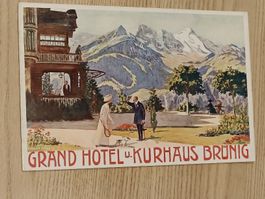 Litho Prospekt / Grand Hotel Kurhaus Brünig Ausgabe ca. 1910