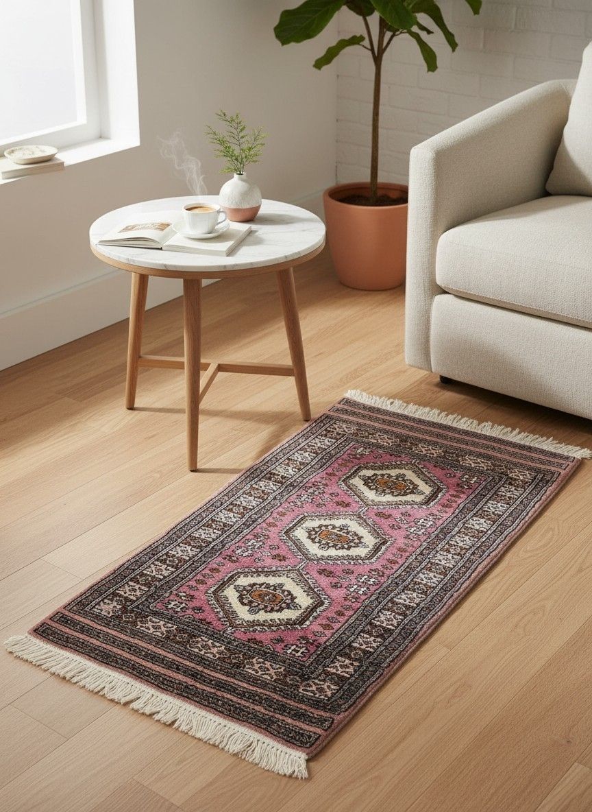 Tappeti: Rarer Perserteppich 62x117cm rosa gemustert – Usato da Rieden AG venduto da RuvensBrocki