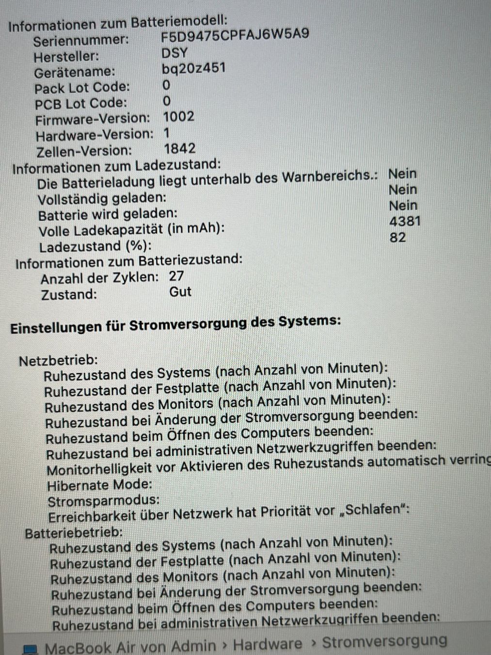 Apple Portables: MacBook Air 13 Zoll 2019 Touch  A 1932 EMC 3184 – D'occasion à Winterthur par fla_hwg8 4