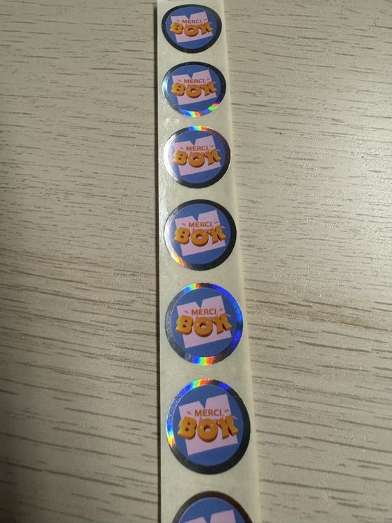 30x Merci Box Sticker von Migros (Neu (gemäss Beschreibung)) in Lausen ...
