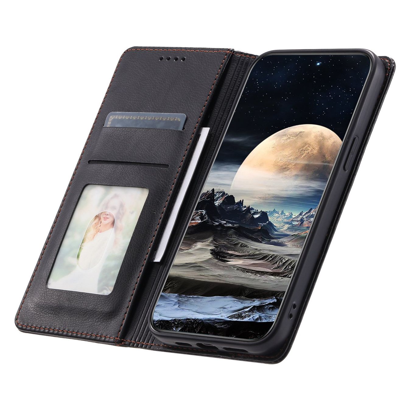 Samsung Cover & Protezioni schermo: Galaxy A55 - étui à rabat support portefeuille noir – Nuovo e nell'imballaggio originale da Morges venduto da DigiAC 3