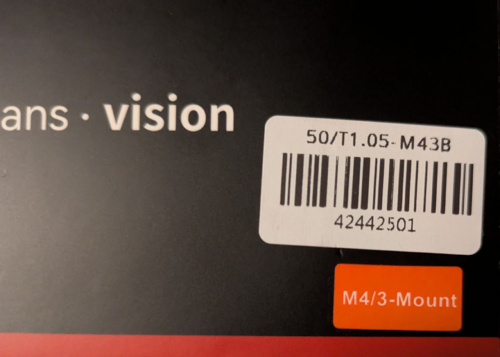 7artisans Obiettivi: 7Artisans Vision 50mm T1.05 MFT Objektiv – Nuovo (secondo la descrizione) da Neerach venduto da ciegolink 1