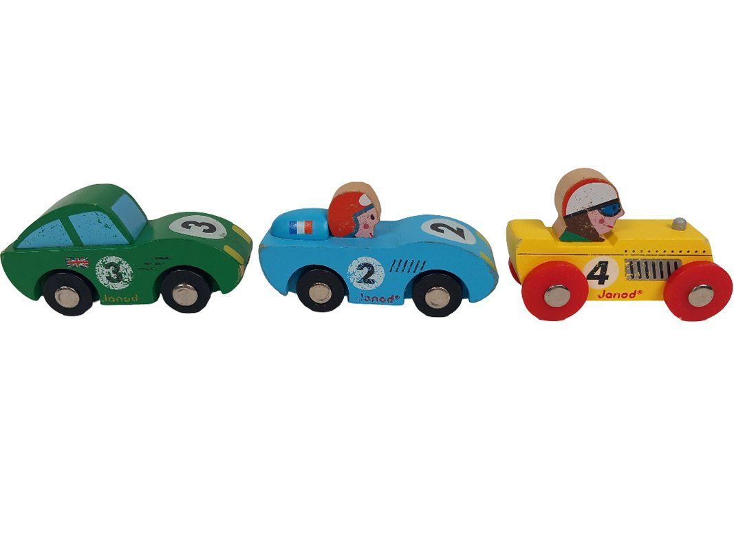 Janod Giocattoli: JANOD Spielzeugautos, 3er Set – Usato da Hünenberg venduto da Restwert_Zug