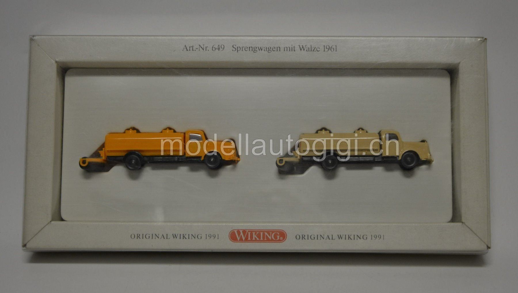 Modellbausätze & Standmodelle: Sprengwagen mit Walze 1961 , 1:87 – Neu und originalverpackt aus Goldach von Feivel9