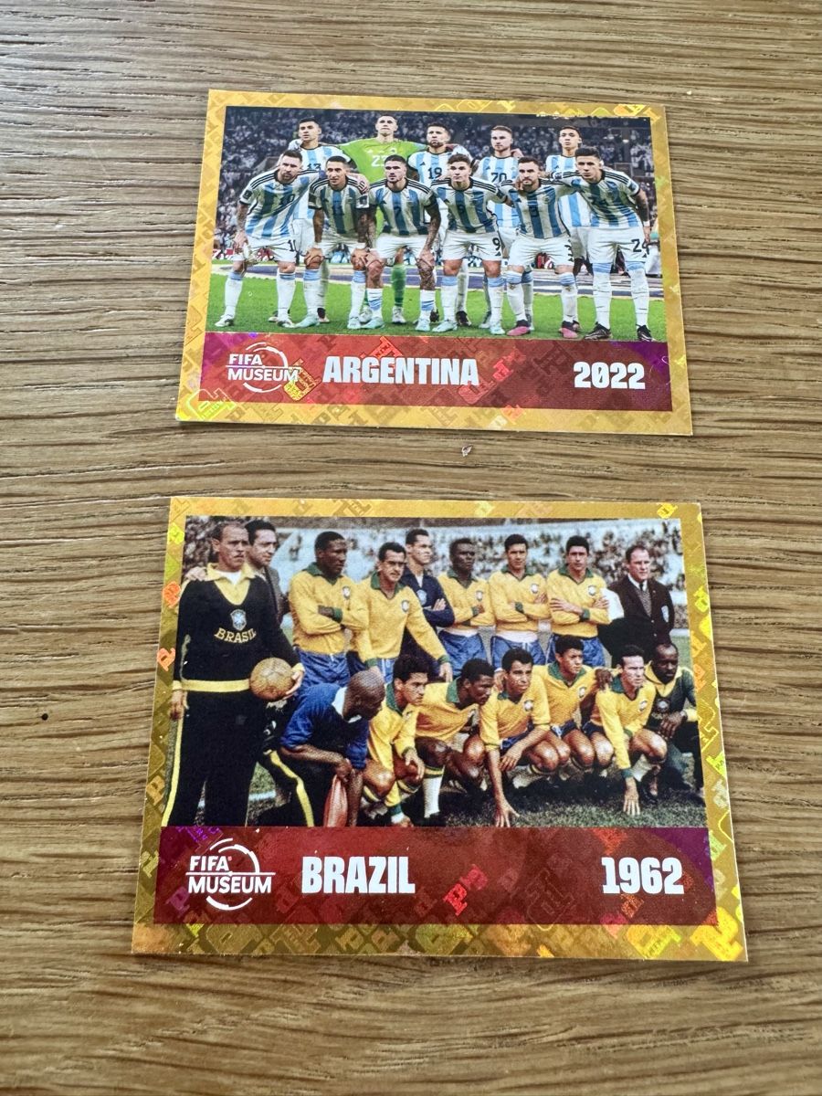 Panini Carte collezionabili: FIFA Museum Sticker Argentinien und Brasilien  – Nuovo (secondo la descrizione) da Aesch (Neftenbach) venduto da gyves01
