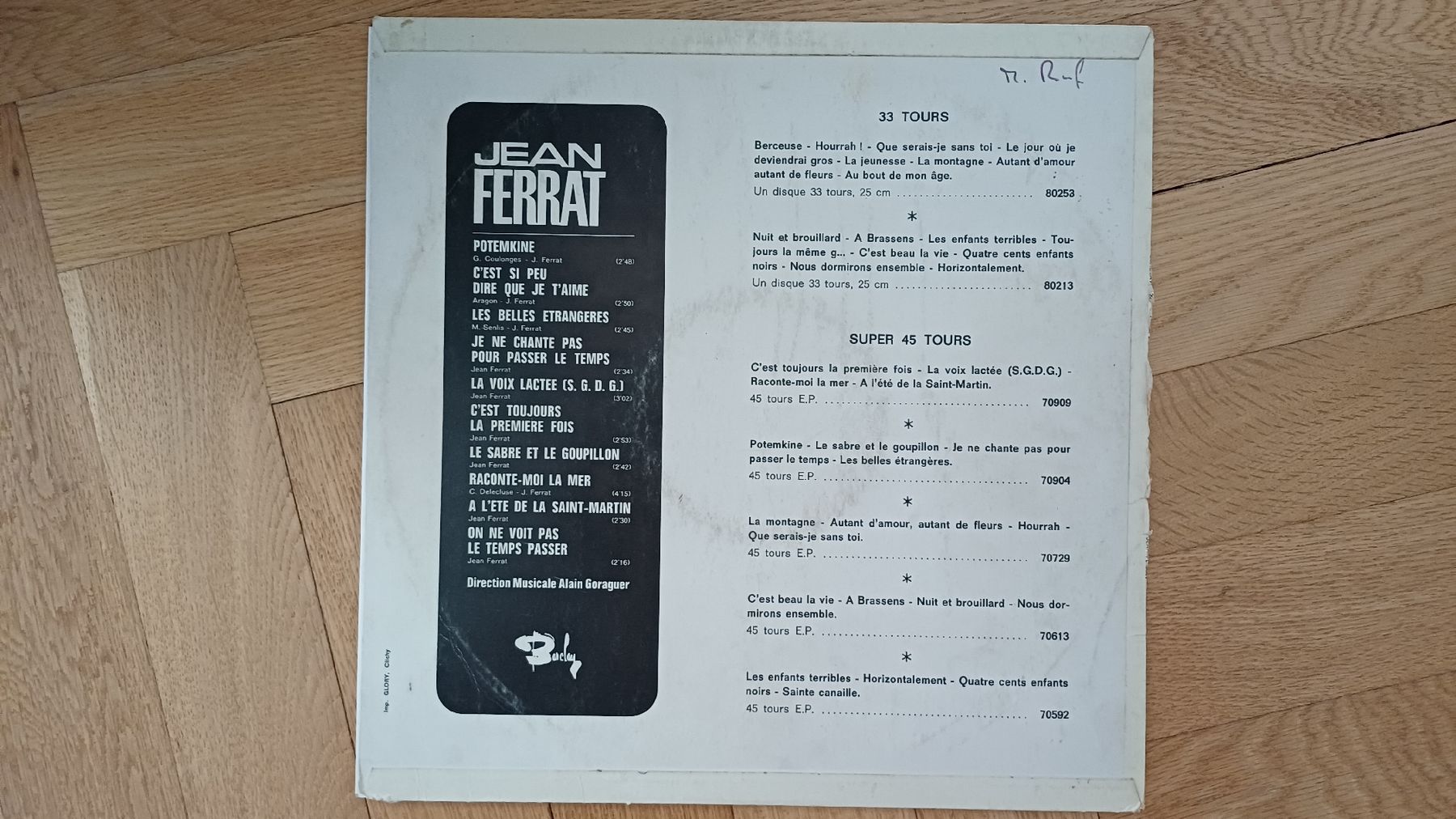 Dischi in vinile: 5 vinyles Jean Ferrat – Usato da Genève venduto da njia 4