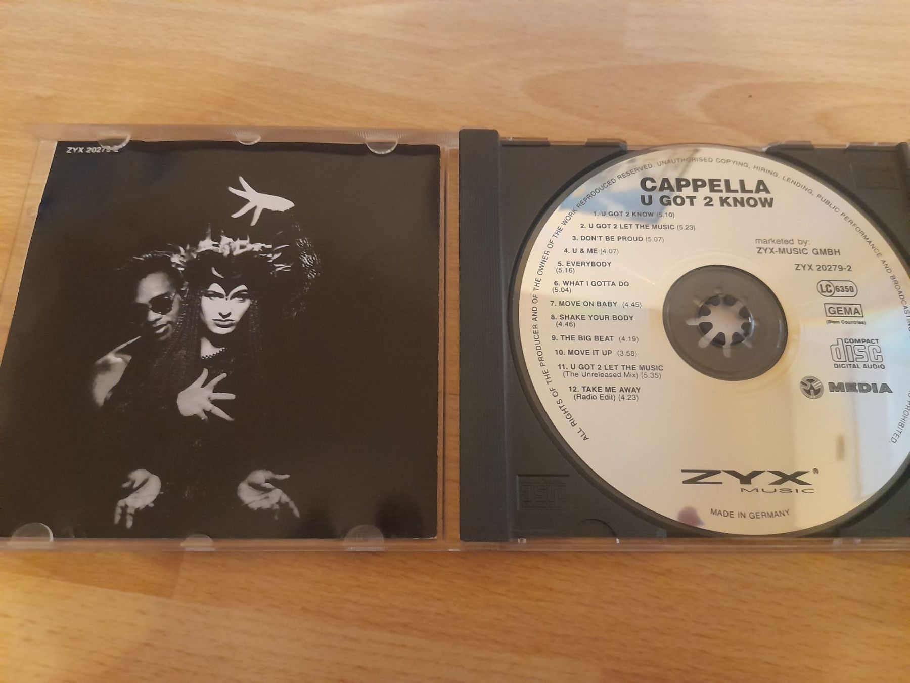 CDs: CD Cappella - U Got 2 Know – Gebraucht aus Lustmühle von chevi03 1