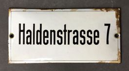 Emailschild antik