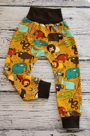 Sweat Pumphose mit lustige Tiere - Gr.86/92 NEU
