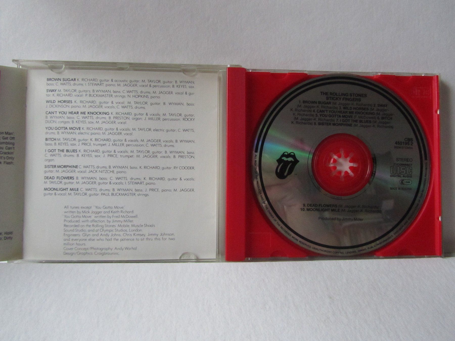 CD: CD Rolling Stones, Sticky Fingers – Usato da Weiningen ZH venduto da dietsch57 2