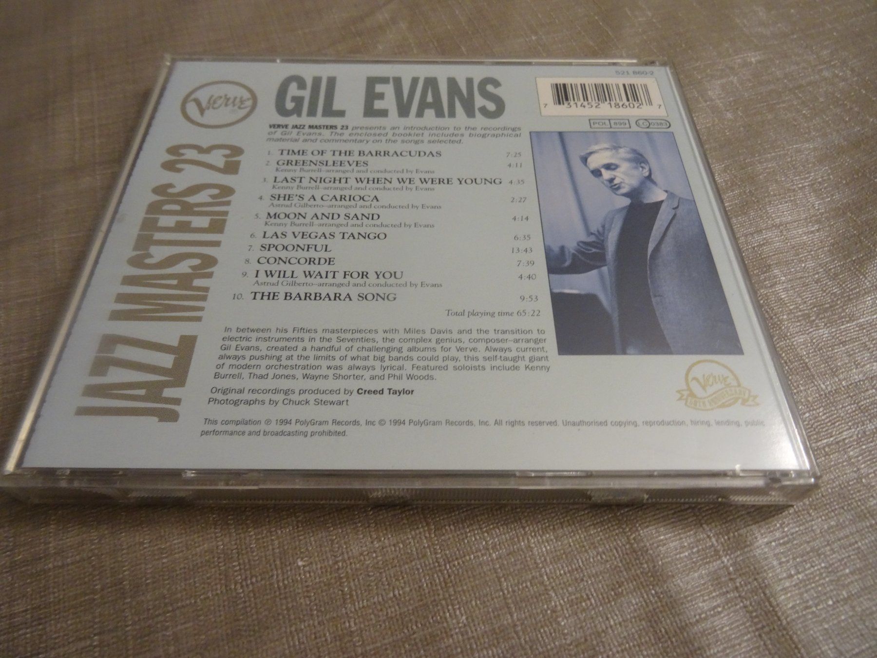 CD: Gil Evans - Verve Jazz Masters 23 CD – Usato da Olten venduto da Disc-Ausverkauf 1