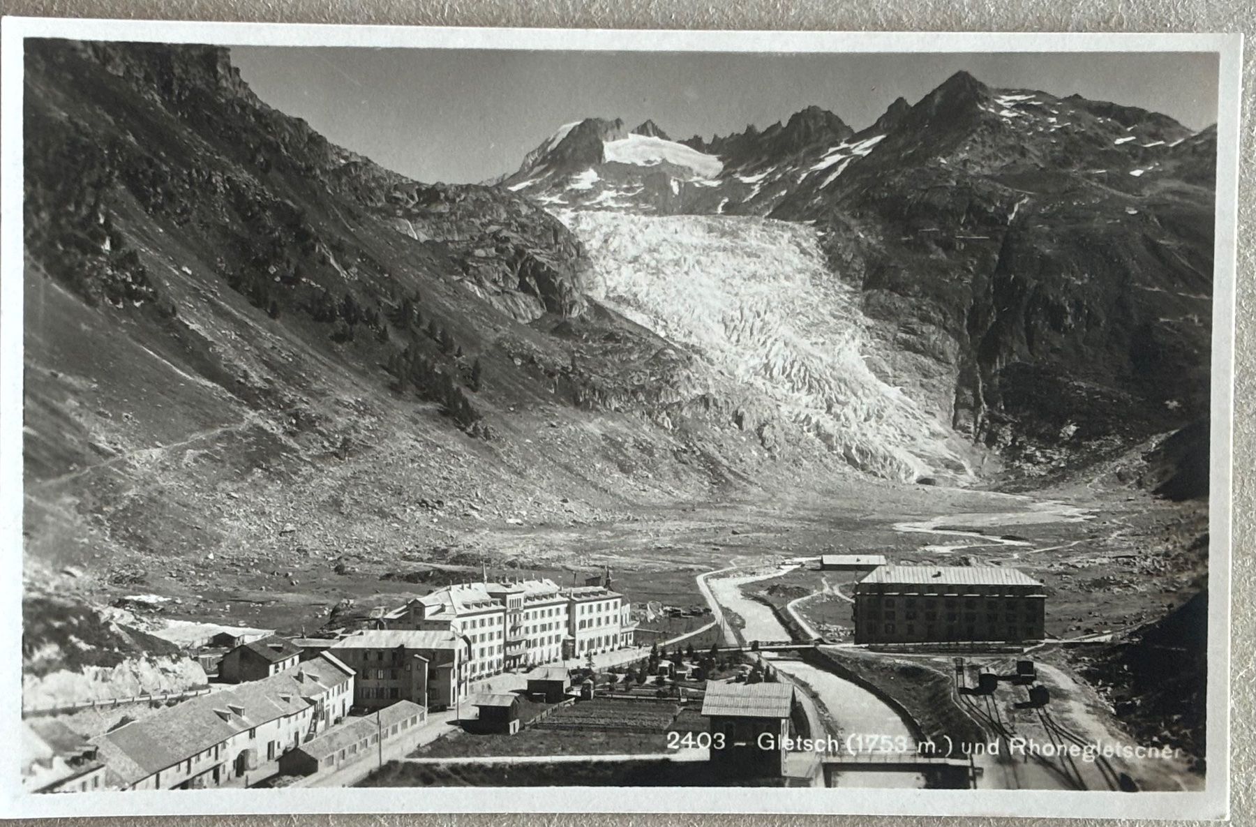 Cartoline postali: Gletsch, Rhonegletscher – Usato da Frauenfeld venduto da Merk52