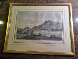 VUE DE LA MONTAGNE DE RIGI Kupferstich ORIGINAL