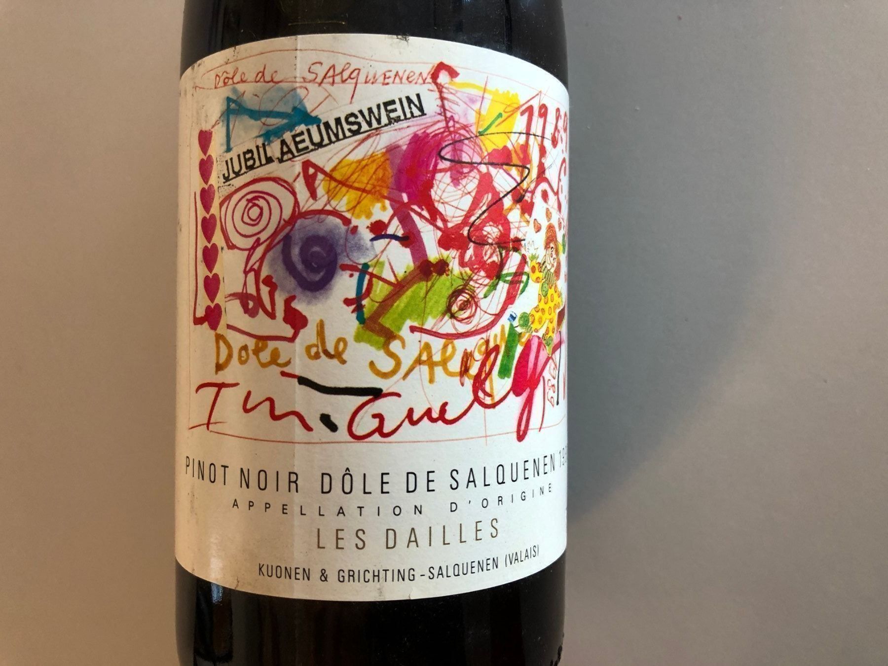 Wein: Jean Tinguely Jubiläumswein 1989 – Gebraucht aus kriens von bst999 1