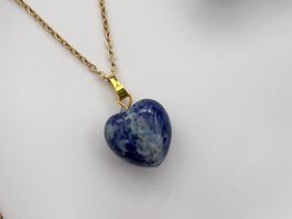 Pendentif coeur en Lapis Lazuli