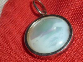 pendentif en argent et pierre estival pour femme