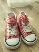 Kinderschuhe Converse All Star rot kariert Grösse 22