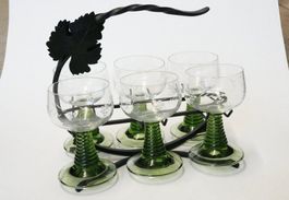 6 Vintage Gläser 'Römer'