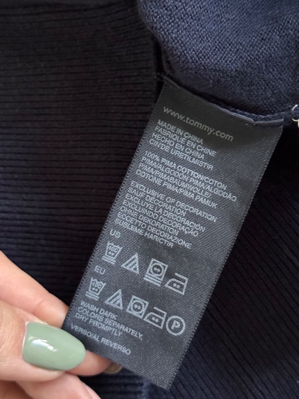 Tommy Hilfiger Maglioni & Felpe: Schöner Tommy Hilfiger Pullover dunkelblau gepunktet – Usato da Rothrist venduto da Fondgruebe 5