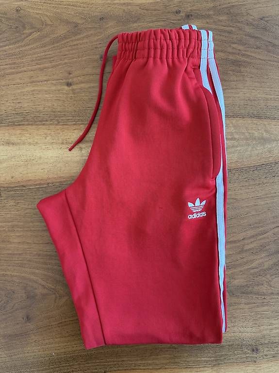 Adidas Pantaloni: Adidas Trainerhose - rot -Original – Usato da Wädenswil venduto da dom_fon