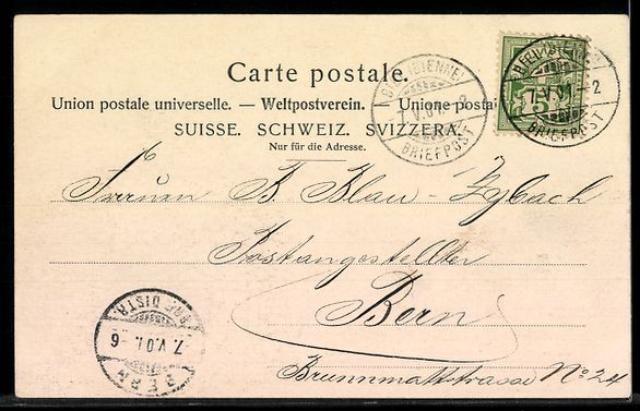 Ansichtskarten: AK Bienne, Musée – Gebraucht aus Berlin von bartko-reher 1