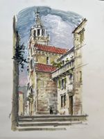 Kirche in Korcula von WALTER EDMUND KÄSSNER 1972  (ID B5801)