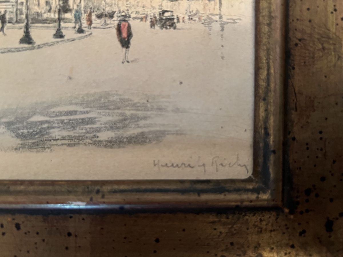 Gemälde: Henri Le Riche 32x 38 cm  – Gebraucht aus Basel von La.Bonne.affaire 3
