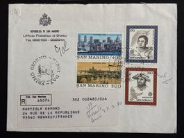 Enveloppe Premier Jour San Marin - Londres 1980 - Timbres Ra